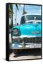 Cuba Fuerte Collection - Turquoise Chevy Classic Car-Philippe Hugonnard-Framed Stretched Canvas