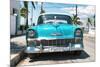 Cuba Fuerte Collection - Turquoise Chevy-Philippe Hugonnard-Mounted Photographic Print