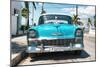Cuba Fuerte Collection - Turquoise Chevy-Philippe Hugonnard-Mounted Photographic Print