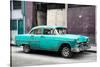 Cuba Fuerte Collection - Turquoise Chevy-Philippe Hugonnard-Stretched Canvas