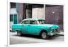 Cuba Fuerte Collection - Turquoise Chevy-Philippe Hugonnard-Framed Photographic Print