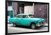 Cuba Fuerte Collection - Turquoise Chevy-Philippe Hugonnard-Framed Photographic Print