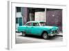 Cuba Fuerte Collection - Turquoise Chevy-Philippe Hugonnard-Framed Photographic Print