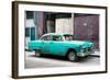 Cuba Fuerte Collection - Turquoise Chevy-Philippe Hugonnard-Framed Photographic Print