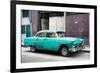 Cuba Fuerte Collection - Turquoise Chevy-Philippe Hugonnard-Framed Photographic Print