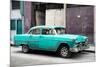 Cuba Fuerte Collection - Turquoise Chevy-Philippe Hugonnard-Mounted Photographic Print