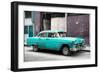 Cuba Fuerte Collection - Turquoise Chevy-Philippe Hugonnard-Framed Photographic Print