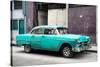 Cuba Fuerte Collection - Turquoise Chevy-Philippe Hugonnard-Stretched Canvas