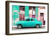 Cuba Fuerte Collection - Turquoise Classic American Car-Philippe Hugonnard-Framed Photographic Print