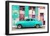 Cuba Fuerte Collection - Turquoise Classic American Car-Philippe Hugonnard-Framed Photographic Print