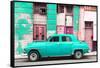 Cuba Fuerte Collection - Turquoise Classic American Car-Philippe Hugonnard-Framed Stretched Canvas