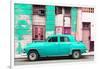 Cuba Fuerte Collection - Turquoise Classic American Car-Philippe Hugonnard-Framed Photographic Print