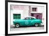 Cuba Fuerte Collection - Turquoise Pontiac 1953 Original Classic Car-Philippe Hugonnard-Framed Photographic Print