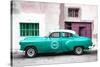 Cuba Fuerte Collection - Turquoise Pontiac 1953 Original Classic Car-Philippe Hugonnard-Stretched Canvas