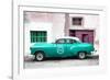 Cuba Fuerte Collection - Turquoise Pontiac 1953 Original Classic Car-Philippe Hugonnard-Framed Photographic Print