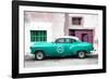 Cuba Fuerte Collection - Turquoise Pontiac 1953 Original Classic Car-Philippe Hugonnard-Framed Photographic Print