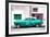 Cuba Fuerte Collection - Turquoise Pontiac 1953 Original Classic Car-Philippe Hugonnard-Framed Photographic Print