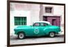 Cuba Fuerte Collection - Turquoise Pontiac 1953 Original Classic Car-Philippe Hugonnard-Framed Photographic Print