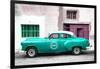 Cuba Fuerte Collection - Turquoise Pontiac 1953 Original Classic Car-Philippe Hugonnard-Framed Photographic Print