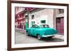 Cuba Fuerte Collection - Turquoise Taxi Pontiac 1953-Philippe Hugonnard-Framed Photographic Print