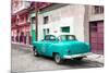 Cuba Fuerte Collection - Turquoise Taxi Pontiac 1953-Philippe Hugonnard-Mounted Photographic Print