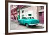 Cuba Fuerte Collection - Turquoise Taxi Pontiac 1953-Philippe Hugonnard-Framed Photographic Print