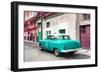 Cuba Fuerte Collection - Turquoise Taxi Pontiac 1953-Philippe Hugonnard-Framed Photographic Print