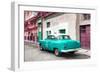 Cuba Fuerte Collection - Turquoise Taxi Pontiac 1953-Philippe Hugonnard-Framed Photographic Print