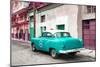 Cuba Fuerte Collection - Turquoise Taxi Pontiac 1953-Philippe Hugonnard-Mounted Photographic Print
