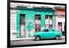 Cuba Fuerte Collection - Turquoise Vintage American Car in Havana-Philippe Hugonnard-Framed Photographic Print