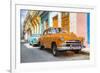 Cuba Fuerte Collection - Two Chevrolet Cars Orange and Turquoise-Philippe Hugonnard-Framed Photographic Print