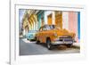 Cuba Fuerte Collection - Two Chevrolet Cars Orange and Turquoise-Philippe Hugonnard-Framed Photographic Print