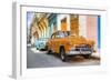 Cuba Fuerte Collection - Two Chevrolet Cars Orange and Turquoise-Philippe Hugonnard-Framed Photographic Print