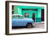 Cuba Fuerte Collection - Vintage Blue Car of Havana-Philippe Hugonnard-Framed Photographic Print