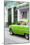 Cuba Fuerte Collection - Vintage Cuban Green Car-Philippe Hugonnard-Mounted Photographic Print