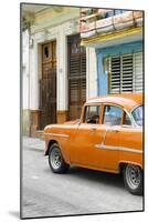 Cuba Fuerte Collection - Vintage Cuban Orange Car-Philippe Hugonnard-Mounted Photographic Print