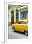 Cuba Fuerte Collection - Vintage Cuban Yellow Car-Philippe Hugonnard-Framed Premium Photographic Print