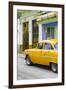 Cuba Fuerte Collection - Vintage Cuban Yellow Car-Philippe Hugonnard-Framed Premium Photographic Print