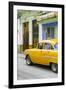 Cuba Fuerte Collection - Vintage Cuban Yellow Car-Philippe Hugonnard-Framed Premium Photographic Print