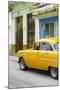 Cuba Fuerte Collection - Vintage Cuban Yellow Car-Philippe Hugonnard-Mounted Premium Photographic Print