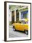 Cuba Fuerte Collection - Vintage Cuban Yellow Car-Philippe Hugonnard-Framed Photographic Print