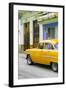 Cuba Fuerte Collection - Vintage Cuban Yellow Car-Philippe Hugonnard-Framed Photographic Print