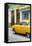 Cuba Fuerte Collection - Vintage Cuban Yellow Car-Philippe Hugonnard-Framed Stretched Canvas
