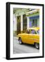 Cuba Fuerte Collection - Vintage Cuban Yellow Car-Philippe Hugonnard-Framed Photographic Print