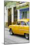 Cuba Fuerte Collection - Vintage Cuban Yellow Car-Philippe Hugonnard-Mounted Photographic Print