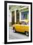 Cuba Fuerte Collection - Vintage Cuban Yellow Car-Philippe Hugonnard-Framed Photographic Print