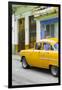 Cuba Fuerte Collection - Vintage Cuban Yellow Car-Philippe Hugonnard-Framed Photographic Print