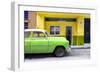 Cuba Fuerte Collection - Vintage Green Car of Havana-Philippe Hugonnard-Framed Photographic Print