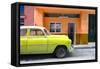 Cuba Fuerte Collection - Vintage Lime Green Car of Havana-Philippe Hugonnard-Framed Stretched Canvas