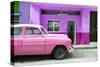 Cuba Fuerte Collection - Vintage Pink Car of Havana-Philippe Hugonnard-Stretched Canvas